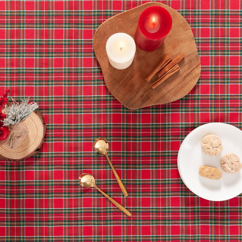 MANTEL NAVIDAD CUADROS CHECK