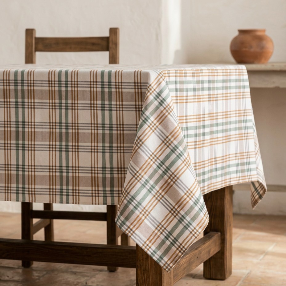 MANTEL ANTIMANCHAS ALGODÓN LEKUADRO