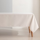 Mantel antimanchas lurex jacquard Refin
