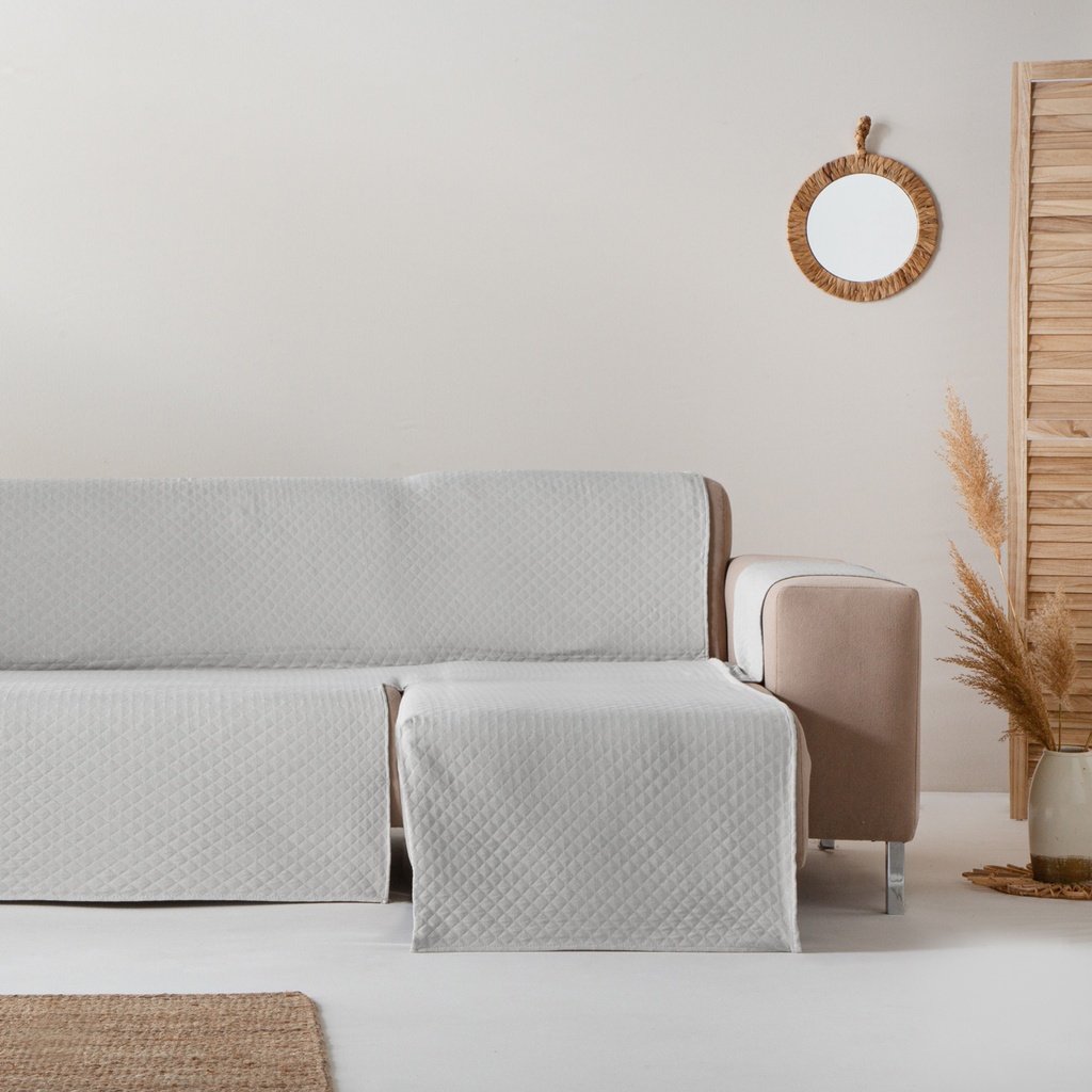 [CSTRIVCHDE200-GRCL] Cubre Sofa Trivial (Gris Claro, Chaise Longue 200 derecho)