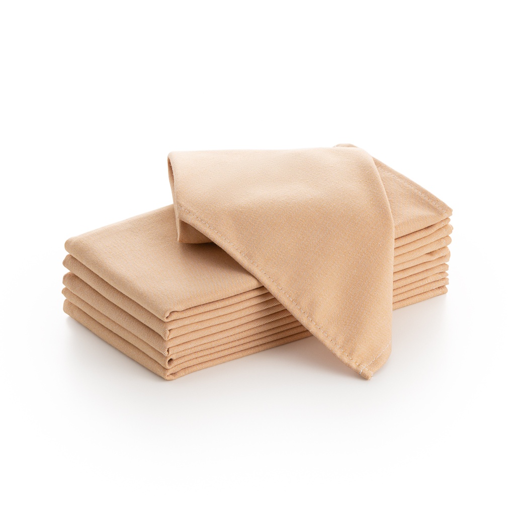 [SER6OR] Pack 6 servilletas satén raso 45x45 cm (Oro)