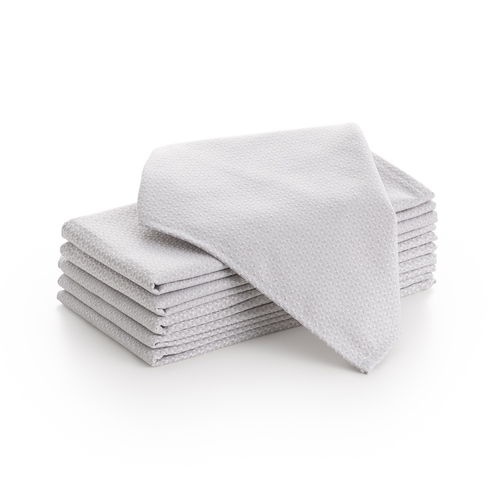 [SERR6PI] Pack 6 servilletas satén Rubi 45x45 cm (Piedra)