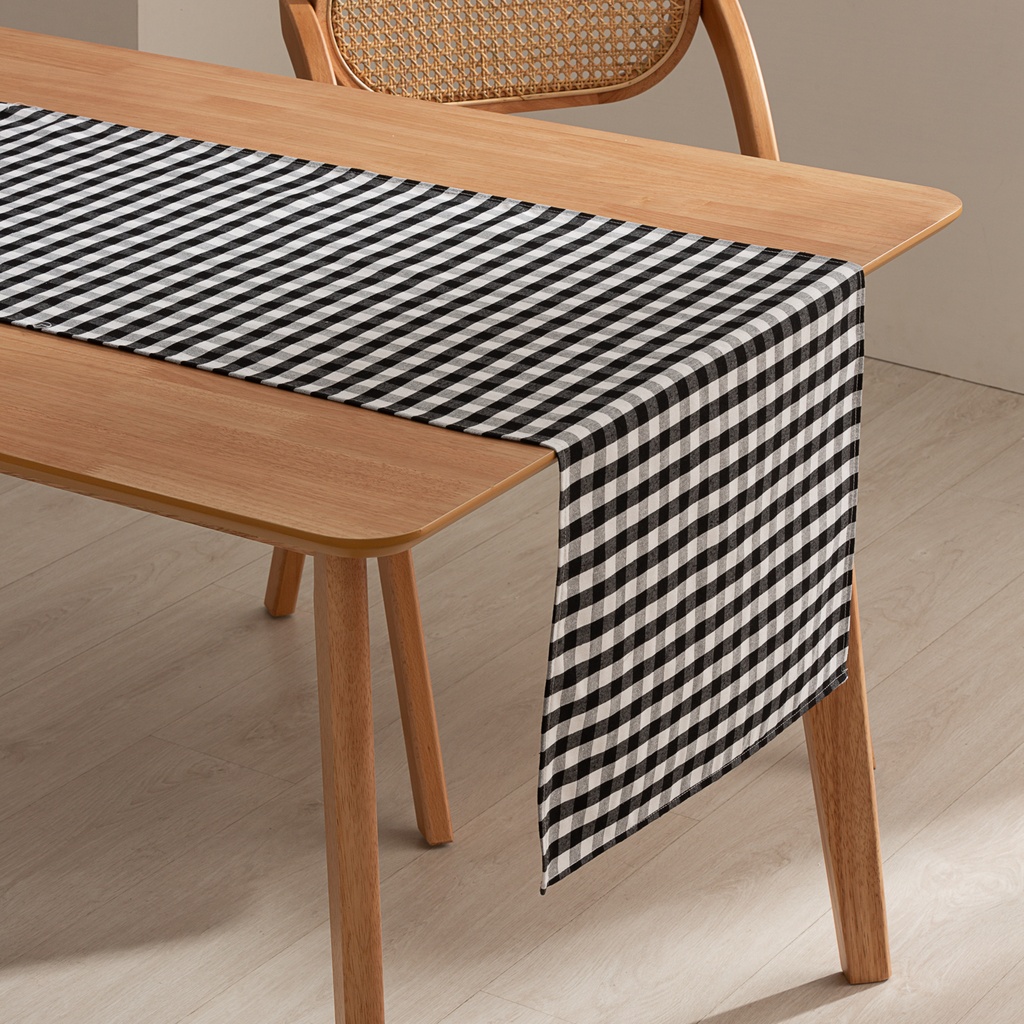 [CAMVICNE] Camino de mesa Vichy 45x170 cm (Negro)