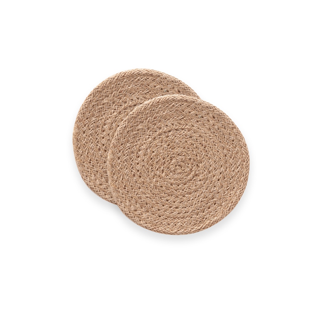 [SALVYUT15-2] Pack Salvamantel Yute Araya (15x15 cm, 2)