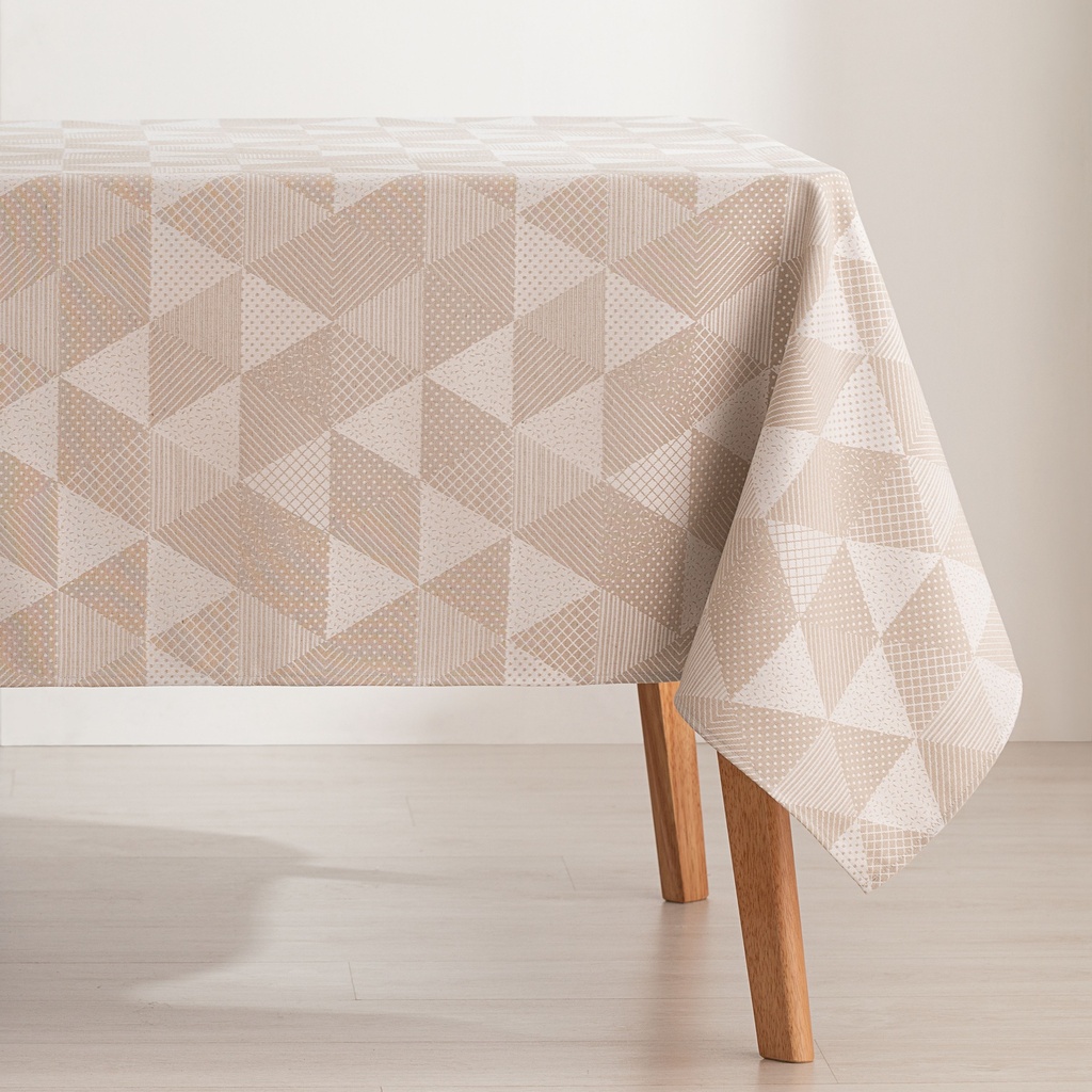 [MAJQATR100-BE] Mantel antimanchas jacquard Atrio (Beige, 140x100 cm)