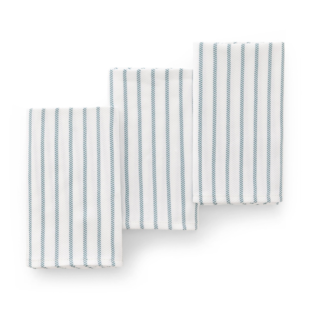 [PANSALINAAG45] Pack 3 Paños de Cocina SALINA 45x70 cm (Agua Marina)