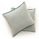 Pack 2 fundas de cojín flecos Tibu 50x50 cm
