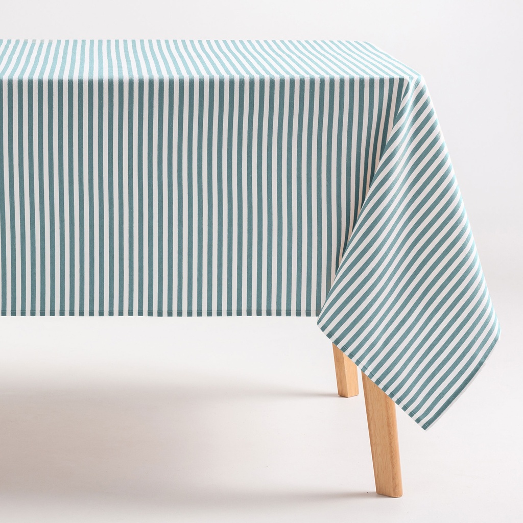 [MRARENAG-100] Mantel Antimanchas Rayas Arenza (Agua Marina, 160x100 cm)