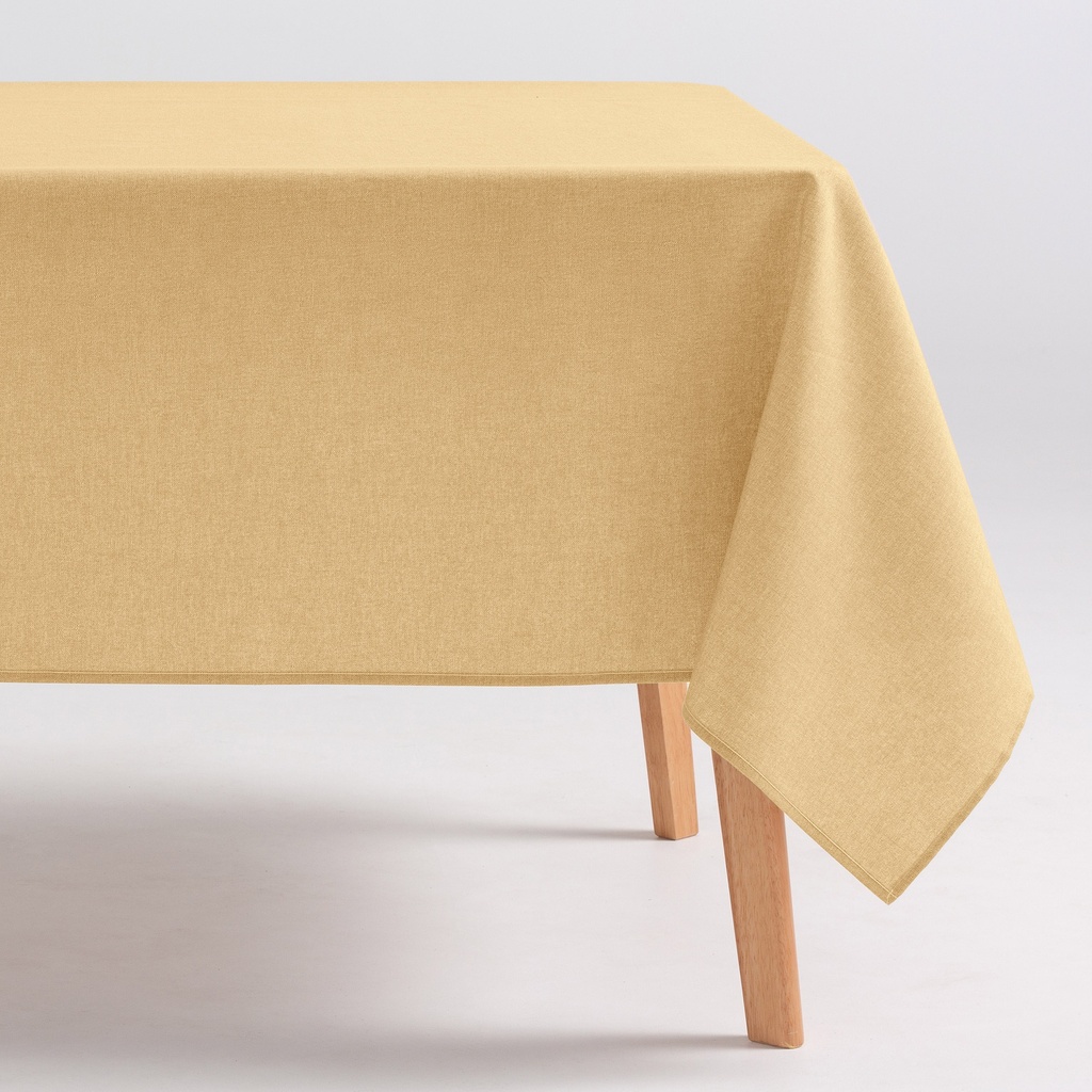 [MINDIPI-100] Mantel Liso Antimanchas Algodón INDIRA (Piedra, 140x100 cm)