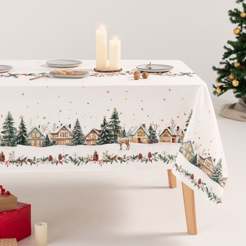 [MNVDWINSE-100] Mantel Navidad Antimanchas WINSET (160x100 cm)