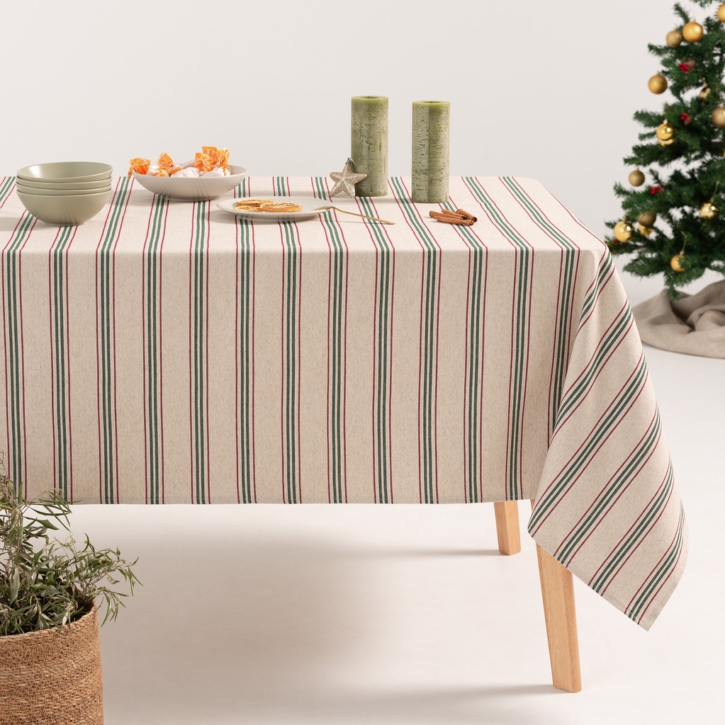 [MNVLIBARD-100] Mantel Navidad Lino BARDY (140x100 cm)