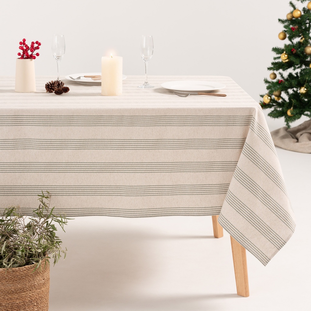 [MNVLIHOLW-100] Mantel Navidad Lino HOLWIN (140x100 cm)