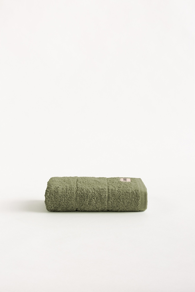 [TOALGTERRY-VE-30] Toalla Rizo 100% Algodón 600 gr TERRY (Verde, Tocador: 30x50 cm)