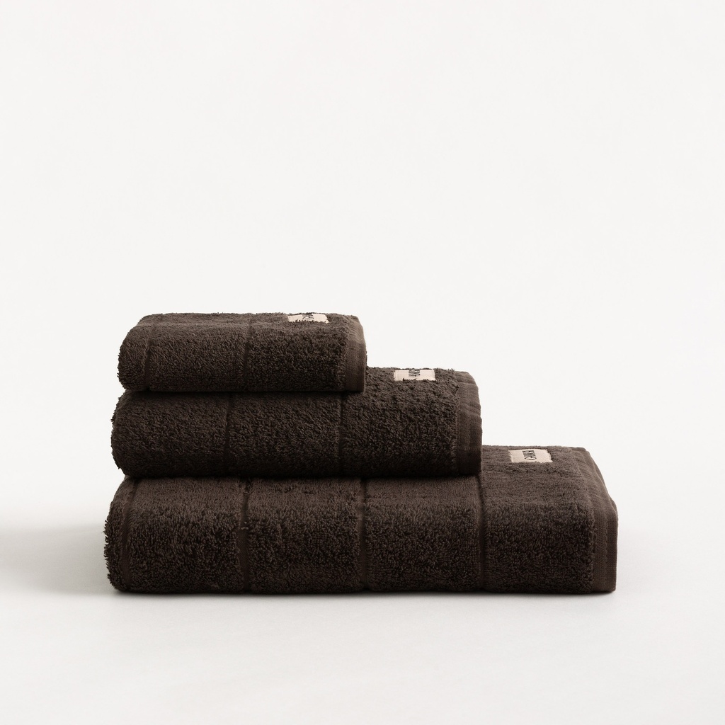 [SET3TOALGTERRY-NE-70] Set 3 Toallas Rizo 100% Algodón 600 gr TERRY (Negro, Ducha: 30x50 cm + 50x100 cm + 70x140 cm)