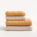 Set 4 Toallas Rizo 100% Algodón 600 gr TERRY