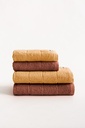 Set 4 Toallas Rizo 100% Algodón 600 gr TERRY