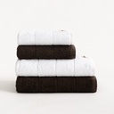 Set 4 Toallas Rizo 100% Algodón 600 gr TERRY