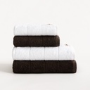 Set 4 Toallas Rizo 100% Algodón 600 gr TERRY