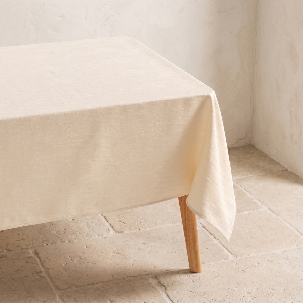 [MJQTARECR-100] Mantel Antimanchas TAREL (Crudo, 140x100 cm)
