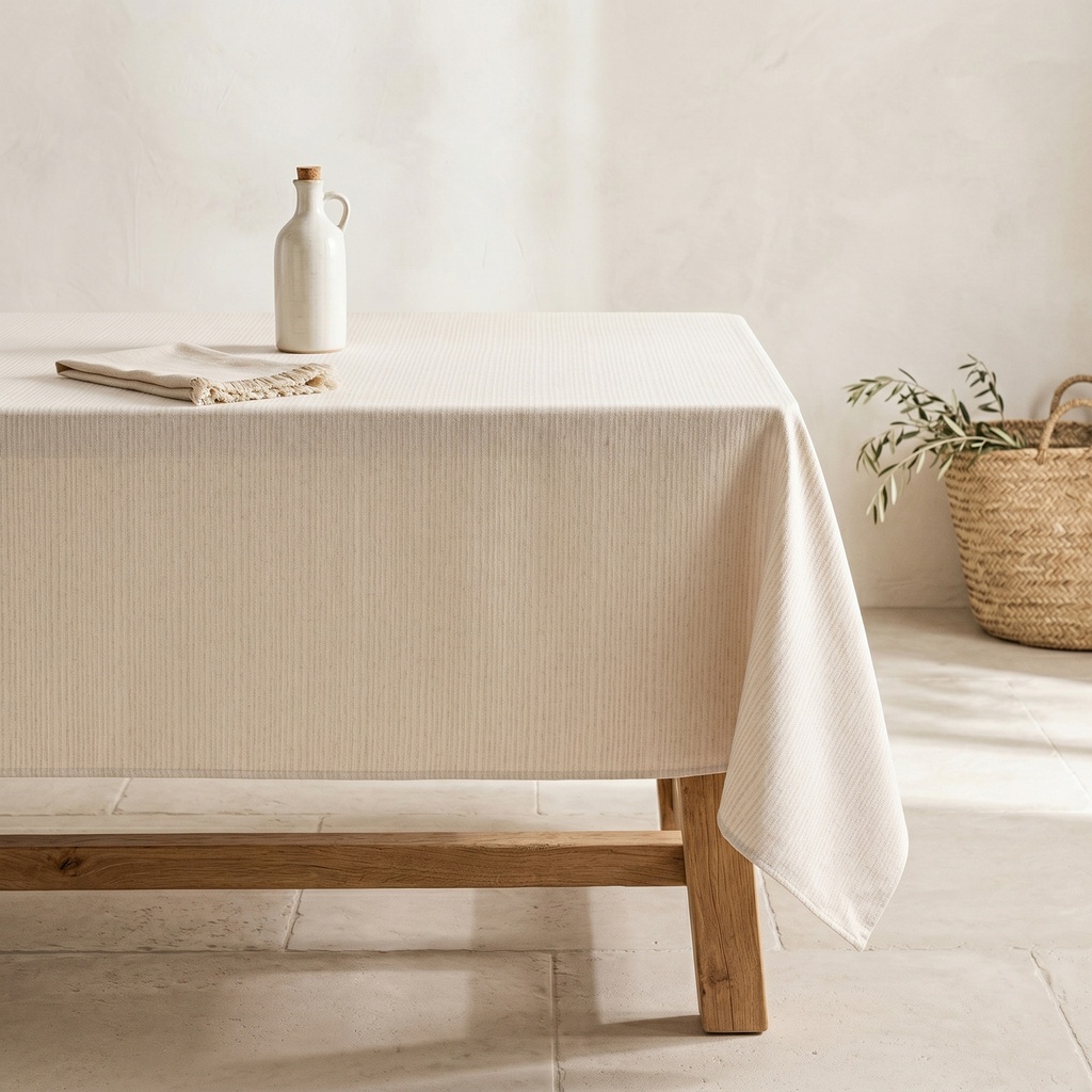 [MJQANELBE-100] Mantel Antimanchas ANELO (Beige, 140x100 cm)