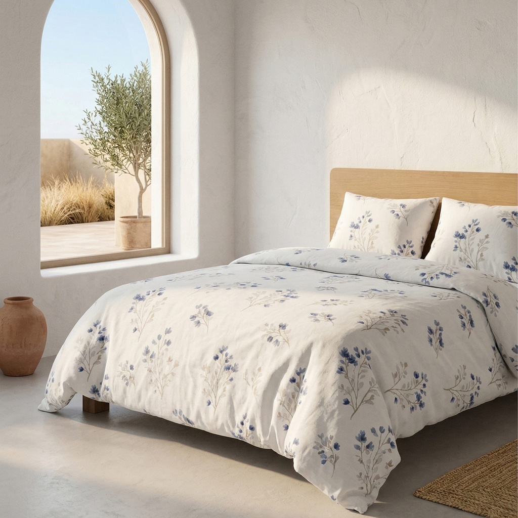 [JFNBLUM-150] Juego Funda Nórdica 100% Algodón BLUM (Cama 80/90 - 150x220 cm + 45x110 cm)