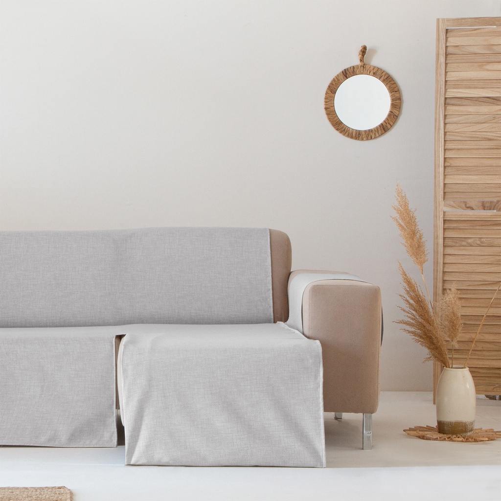 [CSPUPCHDE200-GRCL] Cubre Sofa Puppy (Gris Claro, Chaise Longue 200 derecho)