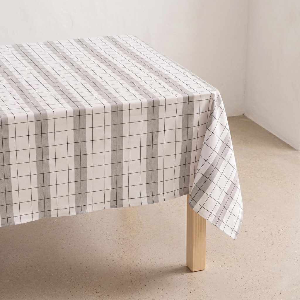 [MBASTONGR-100] Mantel BASTONES (Gris, 150x100 cm)