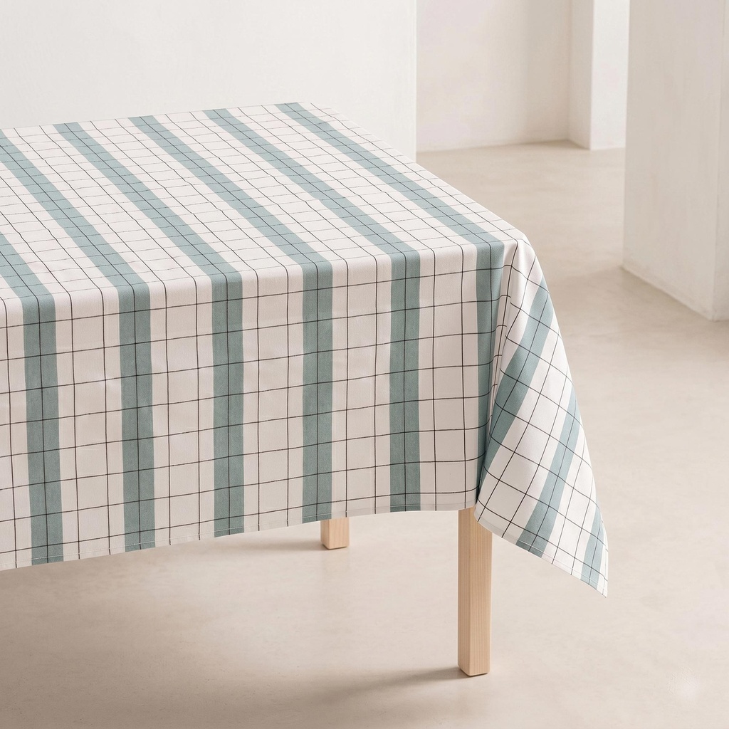 [MBASTONAZ-100] Mantel BASTONES (Azul, 150x100 cm)