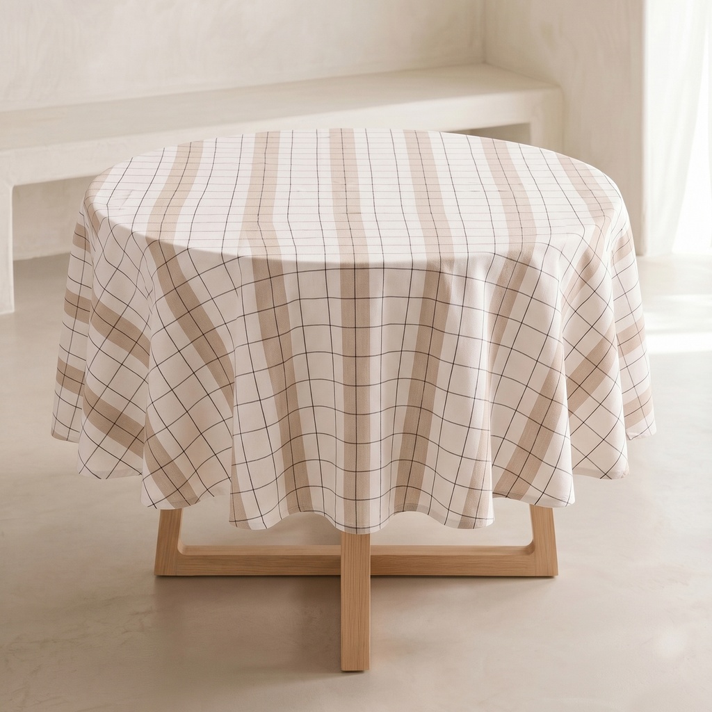 [MBASTONLI-⌀150] Mantel BASTONES (Lino, ⌀150 cm)