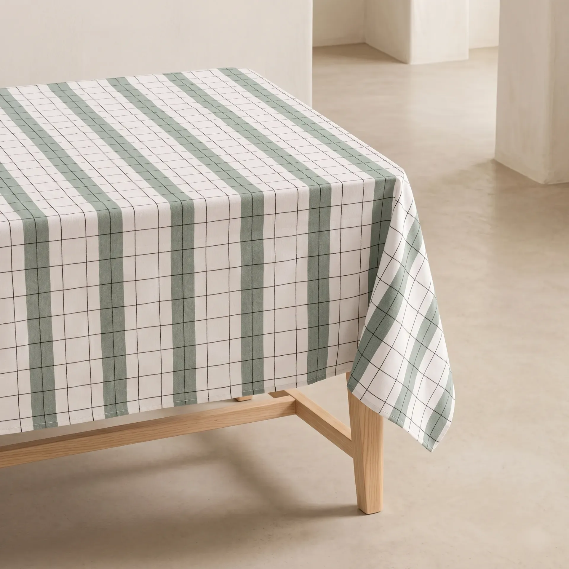 [MBASTONVE-100] Mantel BASTONES (Verde, 150x100 cm)