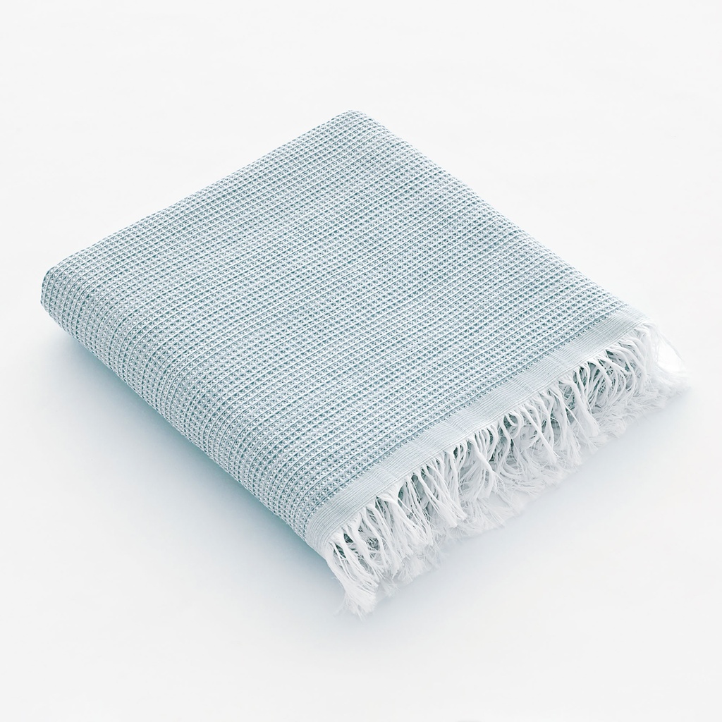 [FOUNID90-CE] Fouta de playa nido (Celeste, 90x180 cm)