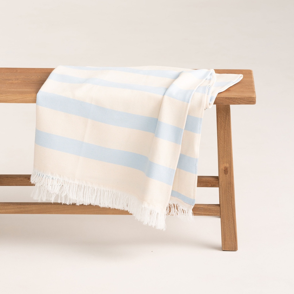 [FOUTFAROCE-90] Fouta FARO (Celeste, 90x180 cm)
