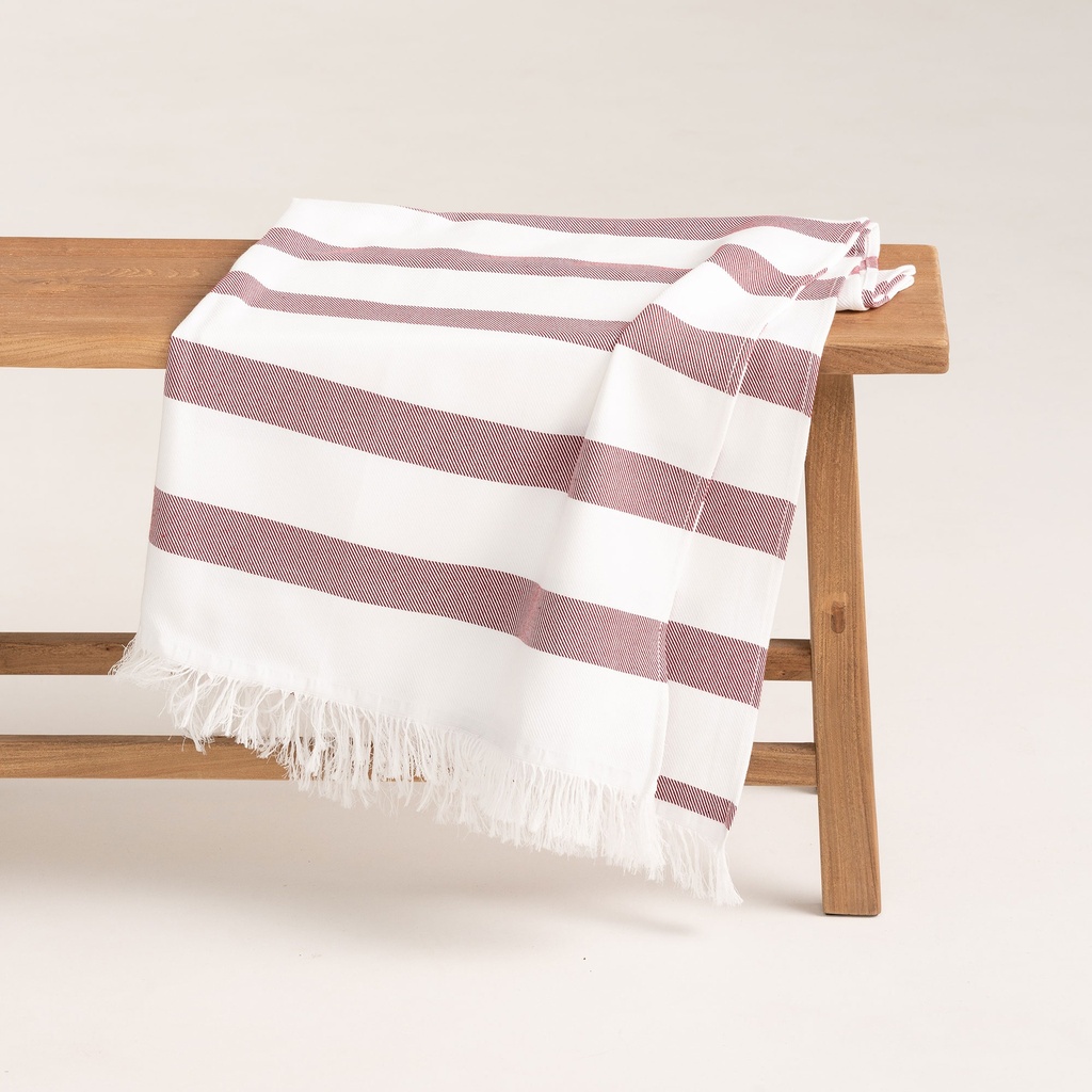 [FOUTFAROGR-90] Fouta FARO (Granate, 90x180 cm)