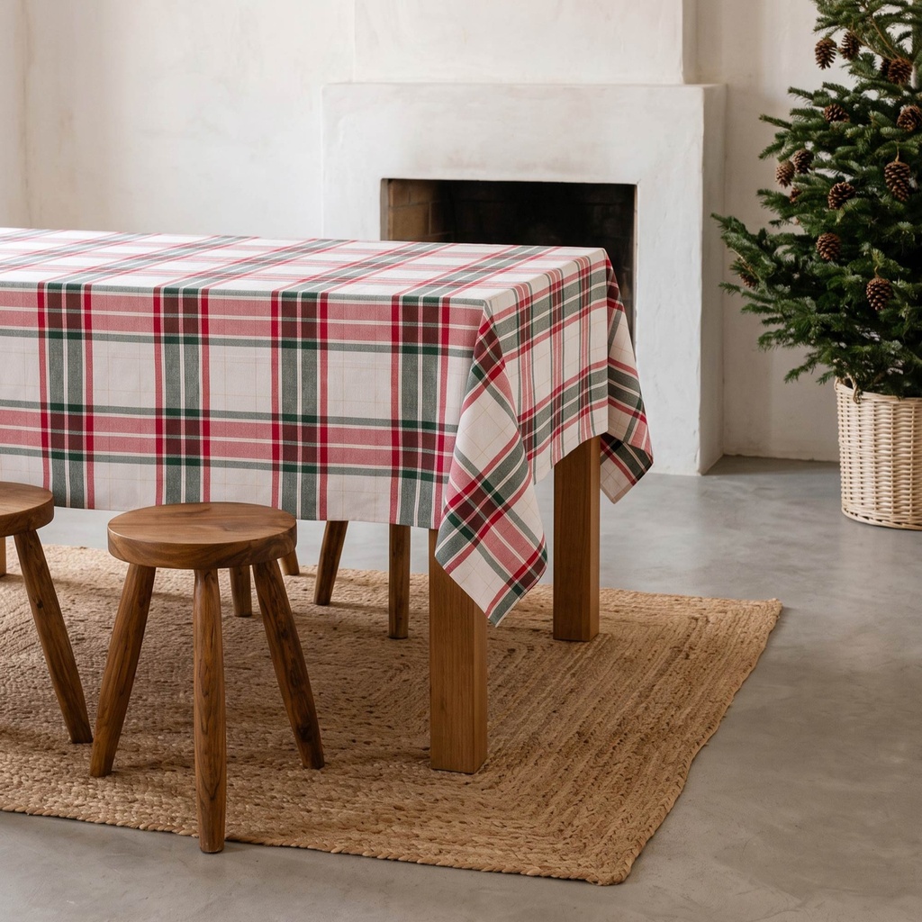 [MNVJQTART-100] Mantel Navidad TARTAN (140x100 cm)