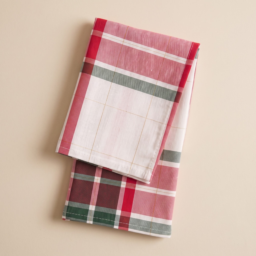[SERV6NVTART] Pack 6 Servilletas Navidad TARTAN