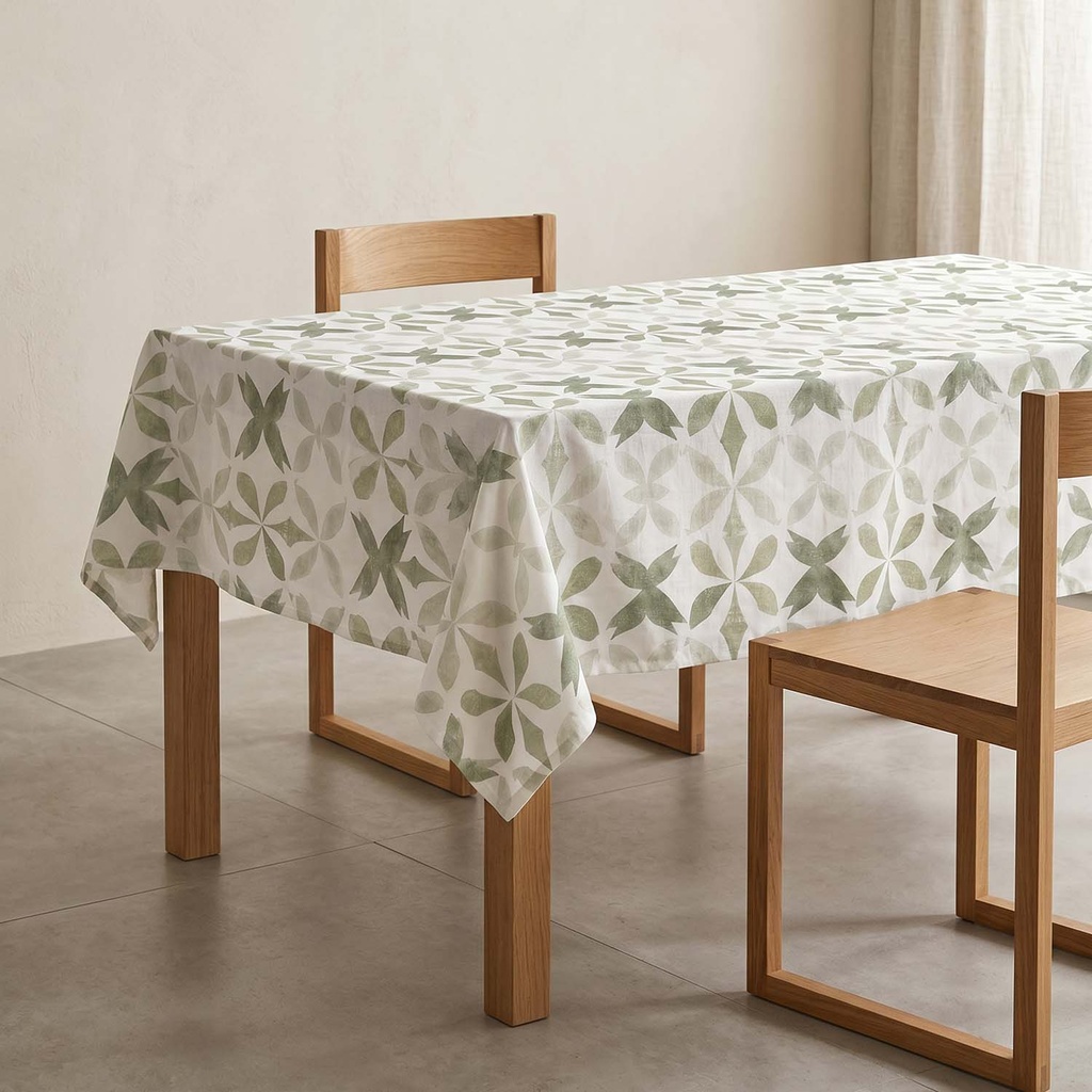 [MARNA-150] Mantel Estampado Antimanchas ARNAS (150x150 cm)