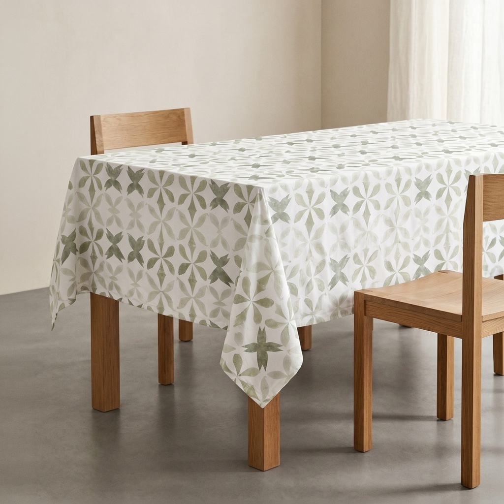 [MARNA-150] Mantel Estampado Antimanchas ARNAS (150x150 cm)
