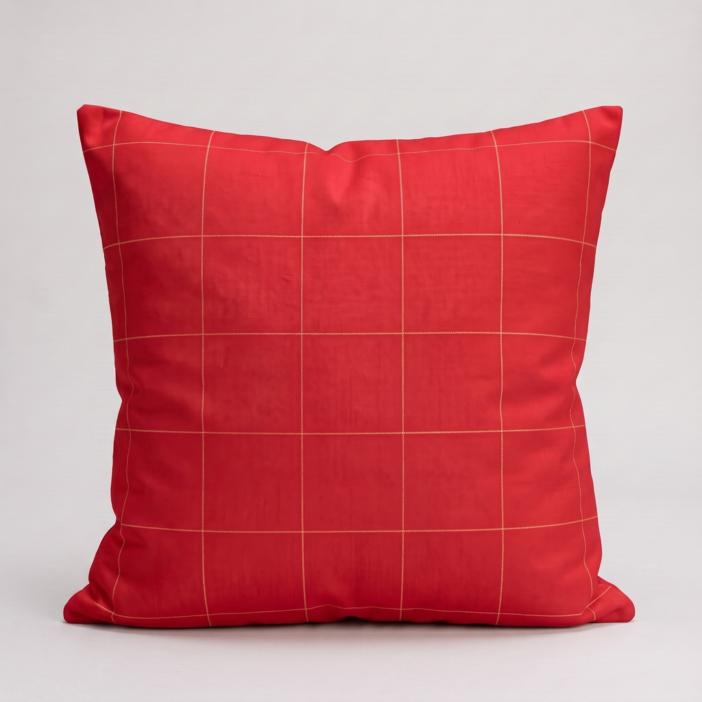 [FC2GRIDORO-45] Pack 2 Fundas Cojín Jacquard Navidad GRIDO 45x45 cm (Rojo)