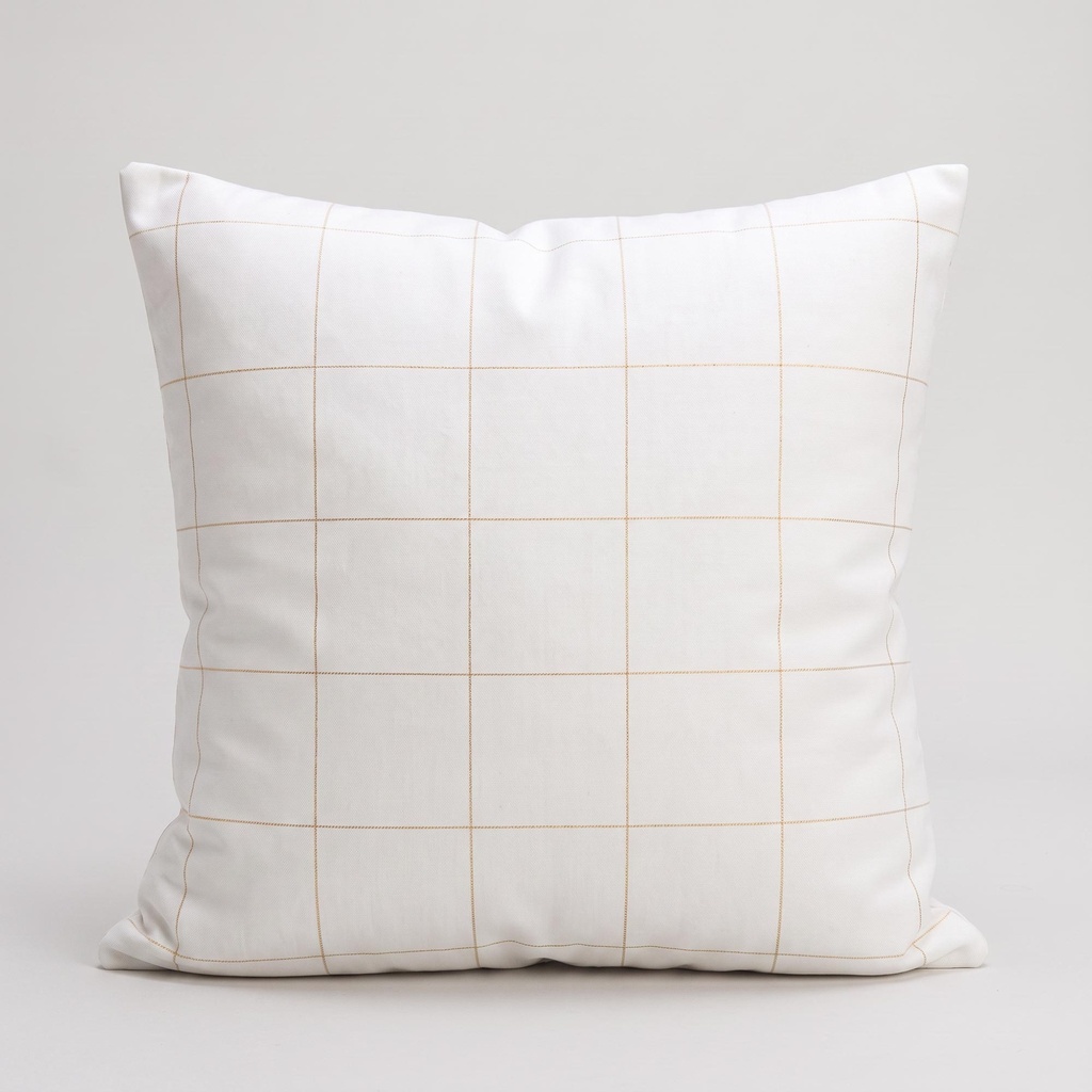 [FC2GRIDOBL-45] Pack 2 Fundas Cojín Jacquard Navidad GRIDO 45x45 cm (Blanco)