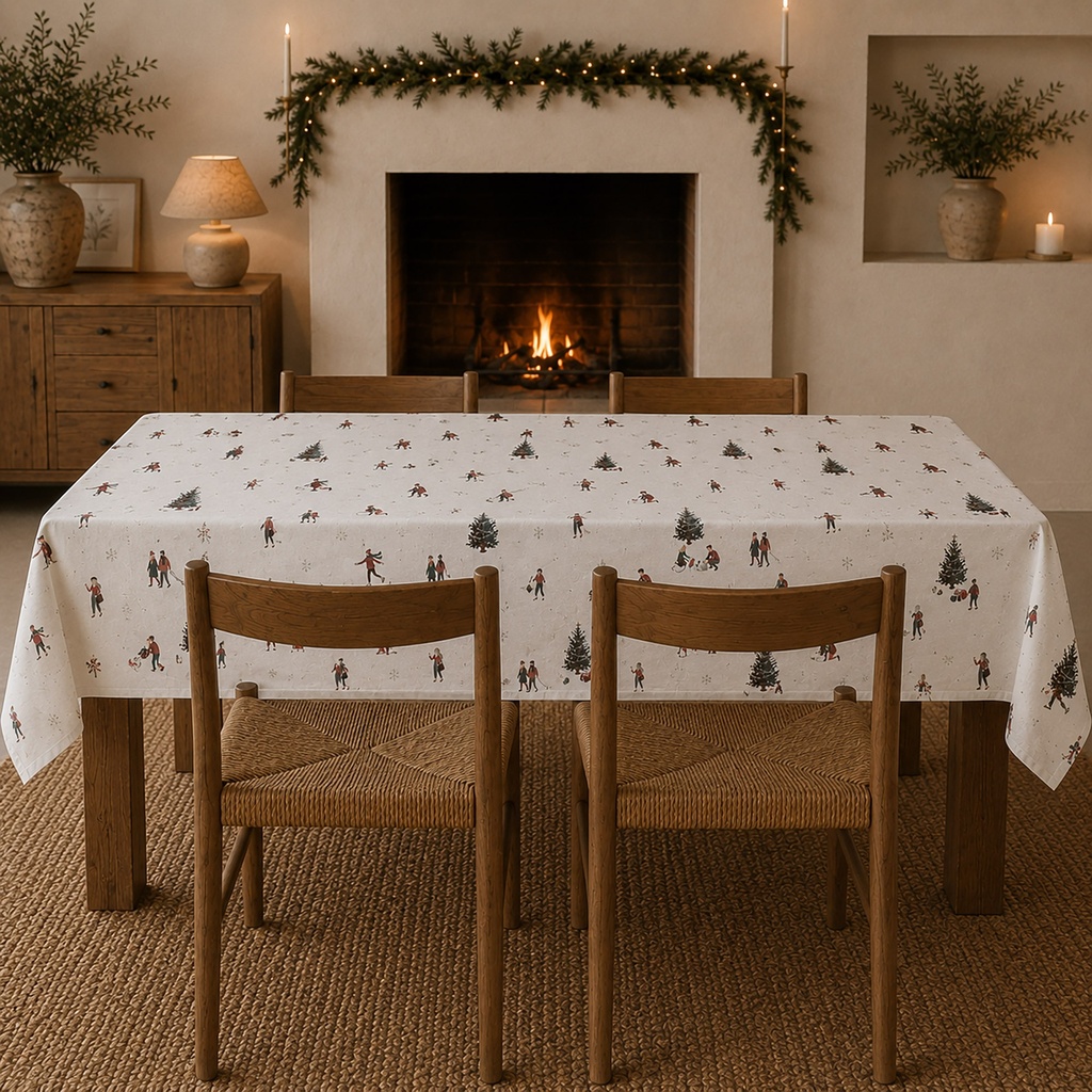 [MNVDCALIN-100] Mantel Navidad Antimanchas CALINA (150x100 cm)