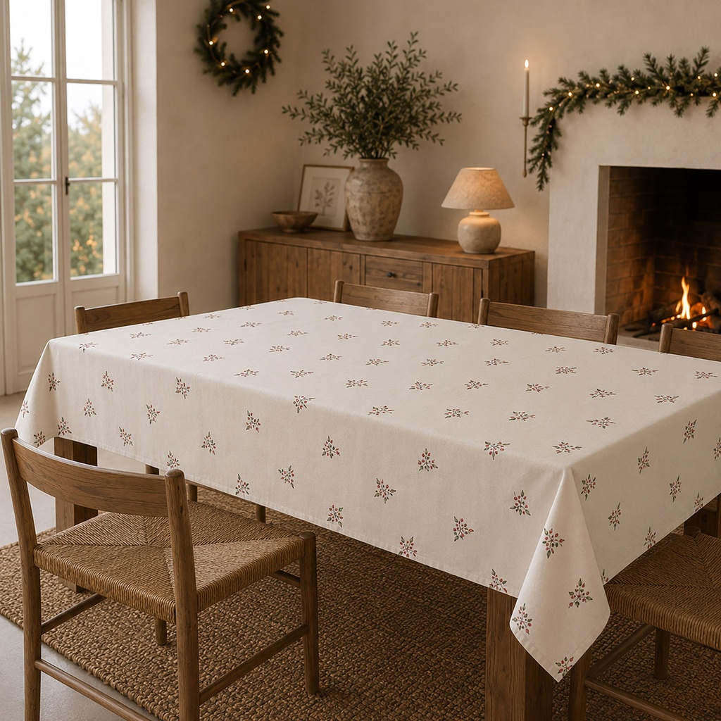 [MNVDLARAM-100] Mantel Navidad Antimanchas LARAMA (150x100 cm)