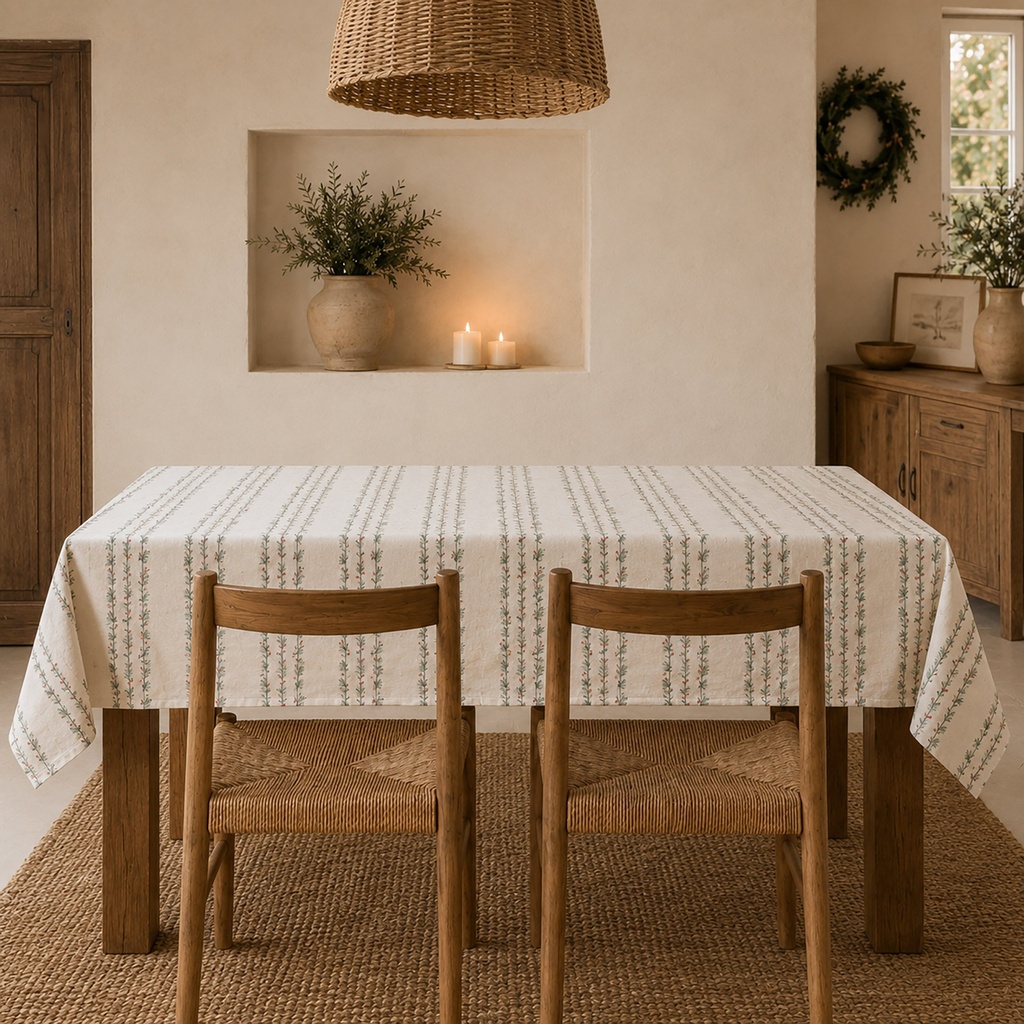 [MNVDLINA-100] Mantel Navidad Antimanchas LINA (150x100 cm)