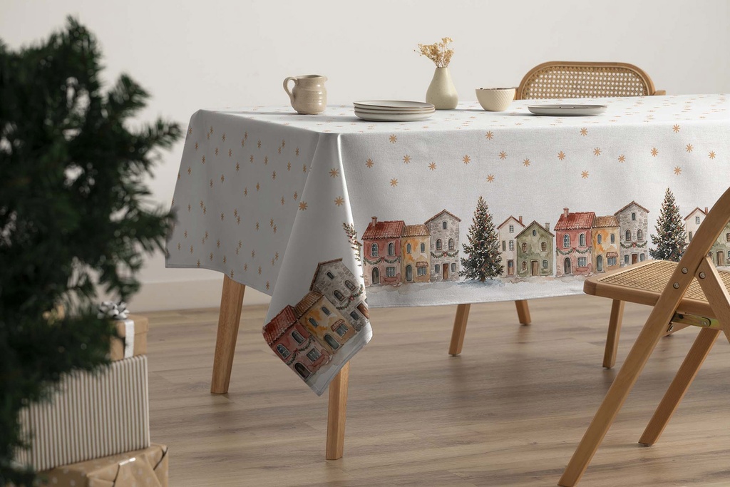 [MNVDNOBLE-100] Mantel Navidad Antimanchas NOBLE (150x100 cm)