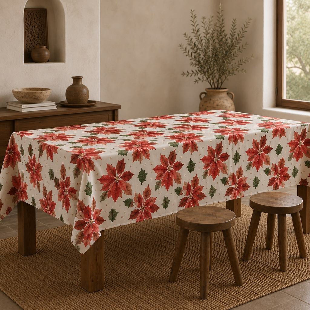[MNVDPASCU-100] Mantel Navidad Antimanchas PASCUA (150x100 cm)