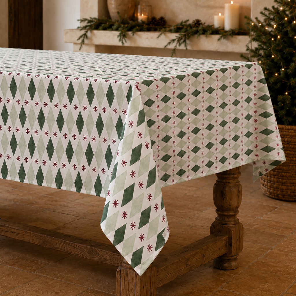 [MNVDROSTA-100] Mantel Navidad Antimanchas ROSTA (150x100 cm)