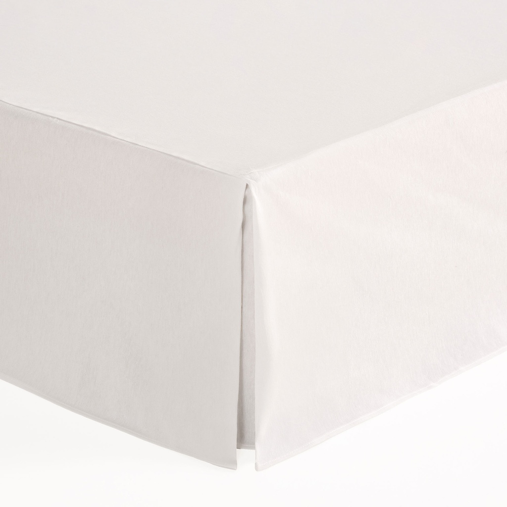 [CUBCAN80-BL] Cubre canapé liso polialgodón (Blanco, 80x200 cm)