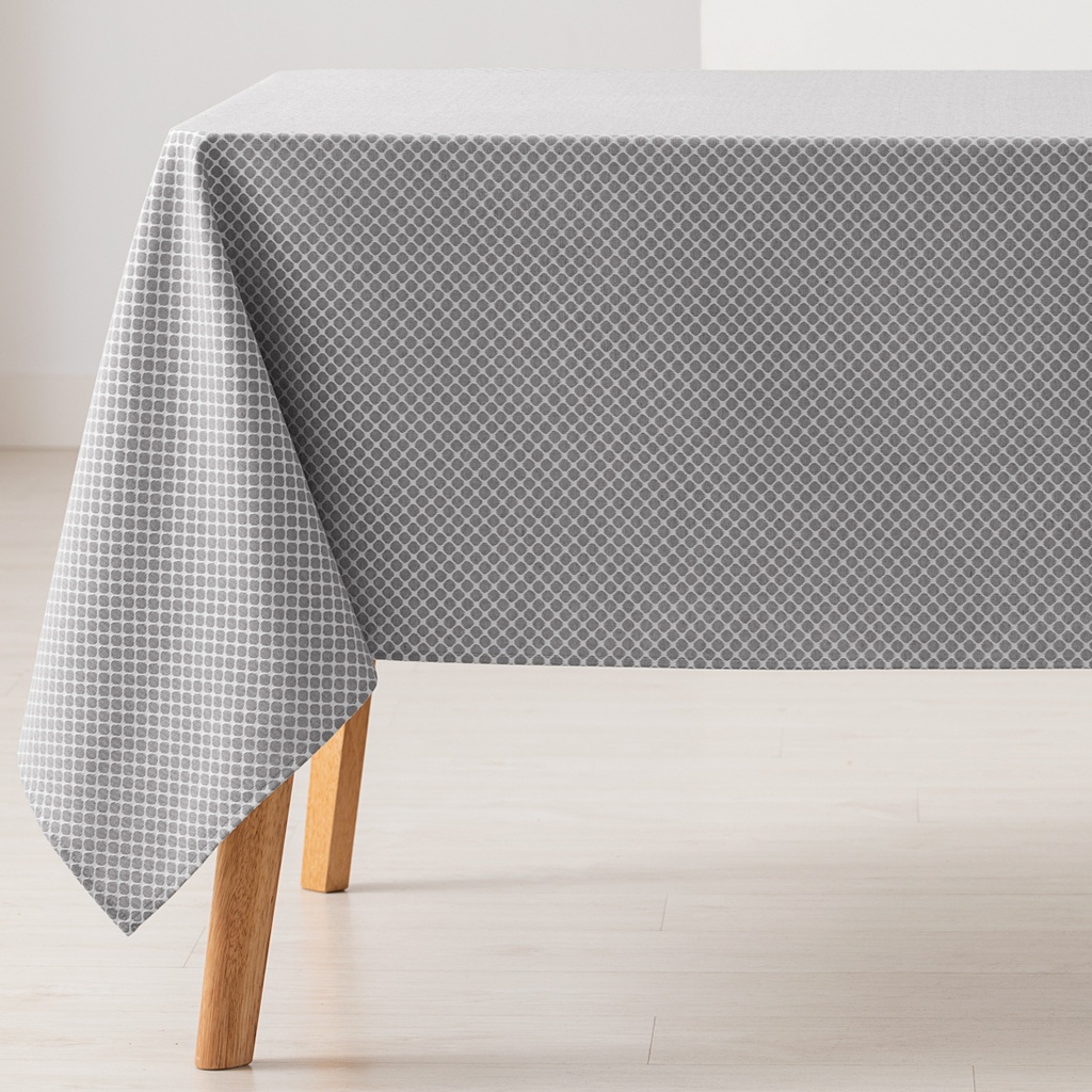 [MAJQLOS100-GRCL] Mantel antimanchas jacquard Losan (Gris Claro, 140x100 cm)