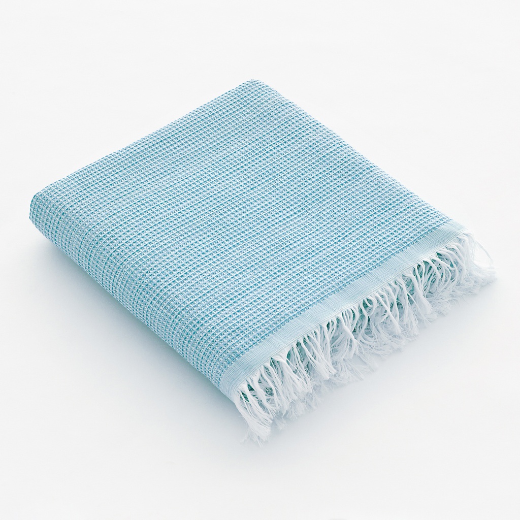 [FOUNID90-AZ] Fouta de playa nido (Azul, 90x180 cm)