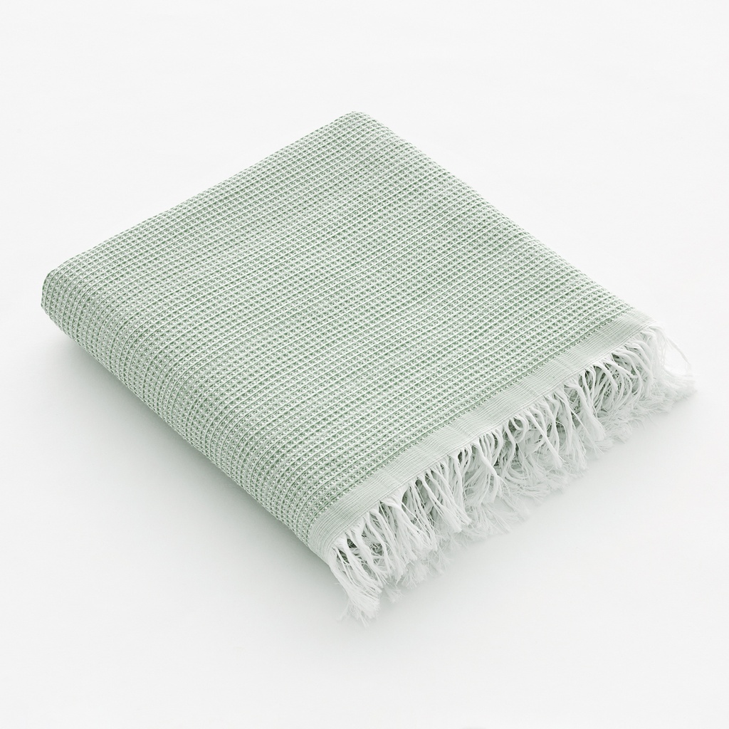 [FOUNID90-Ve] Fouta de playa nido (Verde Oliva, 90x180 cm)