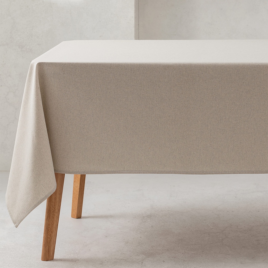 [M208] Mantel 100% algodón liso (Gris Claro, 140x100 cm)